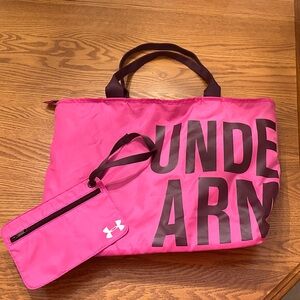 Under Armour Vibrant Pink Tote with Pouch